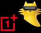 OnePlus-logotypen och Realmes maskot Realmeow (redigerad)