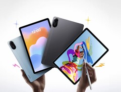 Redmi Pad 2 (på bilden) har upp till 8 GB RAM och ett batteri på 9 000 mAh.