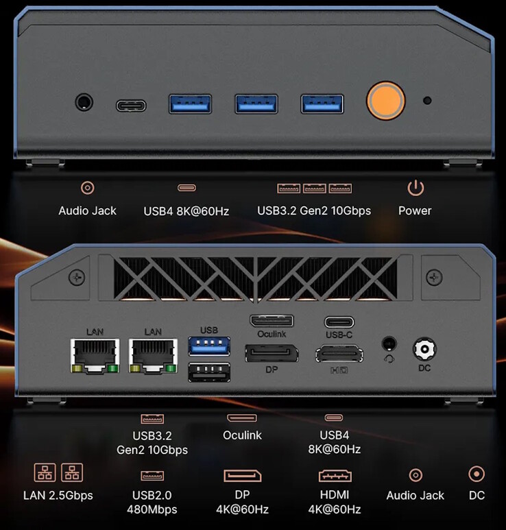 Bosgame VTA-439 mini PC-portar.