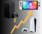 Prisökningar för Xbox, Switch och PS5 visas med graf (Bildkälla: Xbox Gaming, Sony PlayStation, Nintendo of America med redigeringar)