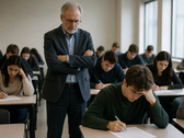 Genomsnittsbetygen för en slutprov i ekonomi vid Brown University sjönk dramatiskt jämfört med de hemtentamen som hölls under terminens mitt.
