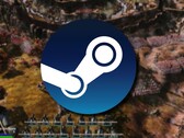 En bild som visar Steam-logotypen och spelet Medieval Kingdom Wars som för närvarande är på rea.