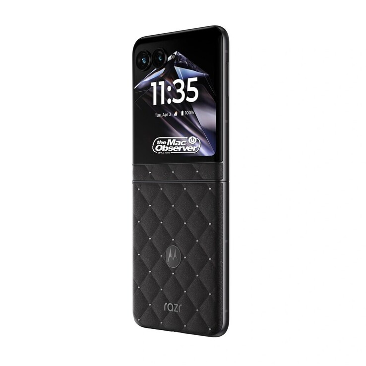 Läckt rendering av Motorola Razr 70 Swarovski-utgåvan.