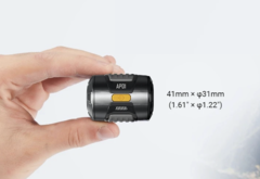 Luftpumpen AP01 är mycket kompakt men kräver en powerbank.