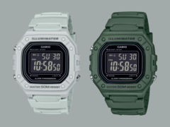 Casio har presenterat klockorna W-218H-3BV och W-218H-8BV (bilden). (Bildkälla: Casio, redigerad)