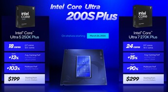 Intel Arrow Lake Refresh - Core Ultra 7 270K Plus och Core Ultra 5 250K Plus (Källa: Intel)