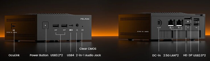 De externa gränssnitten för Peladn HO5 (Källa: Peladn)