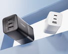 GaN-laddaren på 100 W med tre portar kostar cirka 32 USD i Kina. På bilden: nätadapterns två färgalternativ. (Bildkälla: Lenovo)
