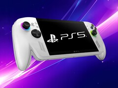 PS5-logotypen visas på ROG Xbox Ally spelhanddator (Bildkälla: Xbox Wire, Sony PlayStation med redigeringar)