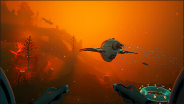 På bilden: En skärmdump från spelet Subnautica 2.