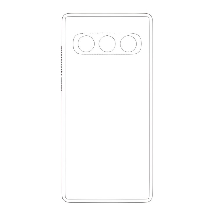 Den påstådda kameradesignen för Galaxy S27 Ultra från WIPO:s designdatabas.