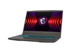 MSI Thin 15 gaming laptop med bakgrundsbelyst tangentbord och dragon shield-logotyp. (Bildkälla: MSI)
