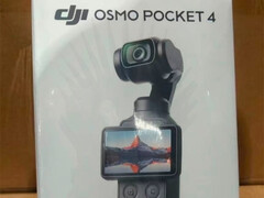 DJI Osmo Pocket 4 läckt detaljhandelsförpackning.