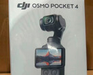 DJI Osmo Pocket 4 läckt detaljhandelsförpackning.