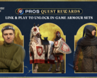 The Alluring Wreath, Lords of Skalitz caparison, Warhorse Armor Set, och Cutpurse Armor Set, tidigare endast tillgängliga genom Twitch drops. (Bildkälla : Steam)