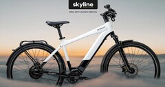Priority Skyline e-cykeln har en 12-växlad Pinion C1.12i smart shift-växellåda (Bildkälla: Priority)