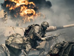 Bilden visar en soldat som springer i Battlefield 6. (Bildkälla: EA) 