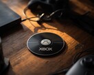En Xbox-skiva som visas på skrivbordet