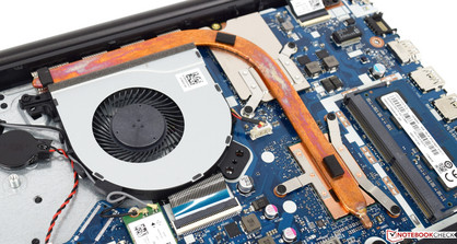 a heat pipe for the processor and graphics card