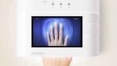 Tack vare den inbyggda kameran och displayen kan handens positionering och tillräcklig belysning kontrolleras.