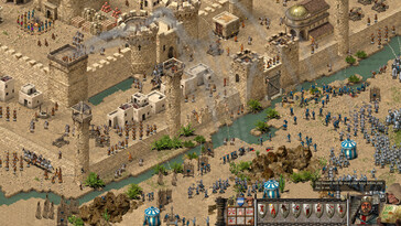 Bild: En skärmdump från spelet Stronghold Crusader: Definitive Edition.