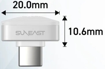 Suneast Nano är världens kortaste USB-C-flashminne. (Bildkälla: Suneast)