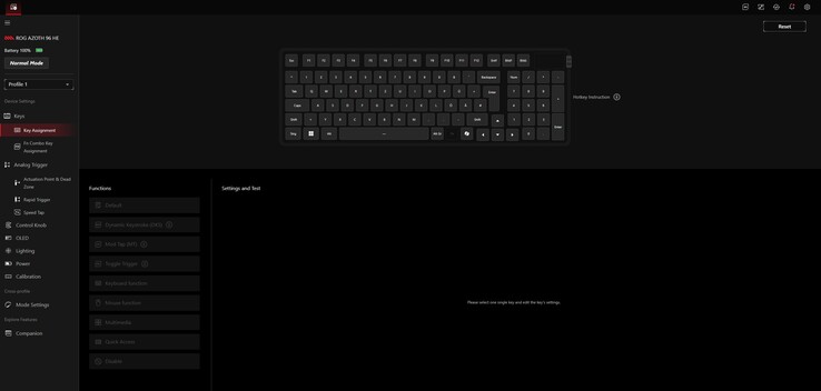 Gear Link är ett tydligt utformat webbgränssnitt. (Bildkälla: Notebookcheck)