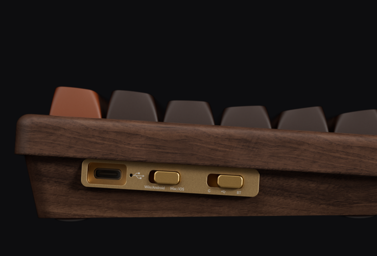 Keychron K2 HE All Wood Special Edition brytarpanel i aluminium. (Bildkälla: Keychron)