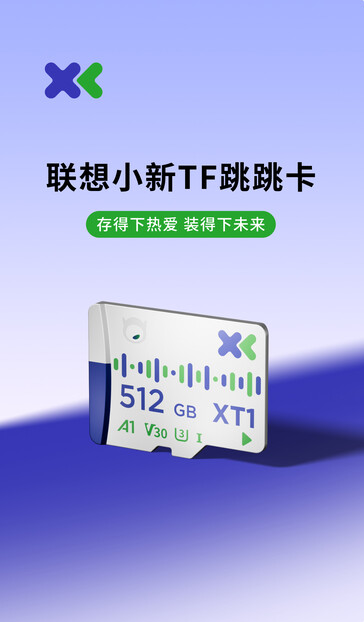 Lenovos microSD-kort av märket Xiaoxin. (Bildkälla: Lenovo)