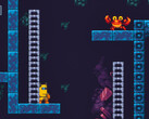 En skärmdump av 2D-plattformsspelet BlockBlasters som togs bort från Steam på grund av inbäddad skadlig kod som tömde kryptoplånböcker. (Bildkälla: Steam)