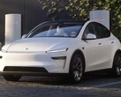 Den nya Tesla Model Y. Volkswagen slog Tesla till förstaplatsen på Europas EV-marknad när registreringarna av den elektriska SUV minskade (Bildkälla: Tesla)