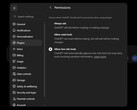 Skärmdump av ChatGPT-inställningar, plugins och behörigheter med alternativen ”Fråga alltid”, ”Tillåt läsverktyg” och ”Tillåt verktyg med låg risk”