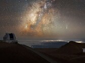 Bilden visar kometen Lemmon och Vintergatan ovanför Hawaii. (Bildkälla: International Gemini Observatory/NOIRLab/NSF/AURAI Bildbehandling: M. Rodriguez (International Gemini Observatory/NSF NOIRLab) &amp; M. Zamani (NSF NOIRLab))