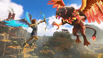 En bild som visar en mytologisk varelse i Immortals Fenyx Rising.