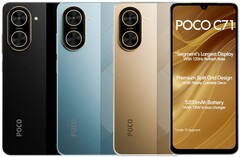 Poco C71 har en 6,88-tums HD+ 120 Hz-skärm (Bildkälla: Poco)