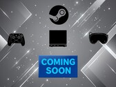 Steam Machine Steam Frame och controller-banner som visar utgivningsdatum