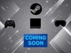 Steam Machine Steam Frame och controller-banner som visar utgivningsdatum
