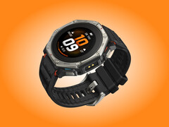 Amazfit T-Rex Dual Solar finns i en enda titanfinish med ett svart armband.