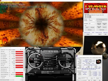 Stress-test med FurMark (PT 111%)