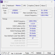 CPU-Z minne