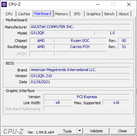 CPU-Z Moderkort