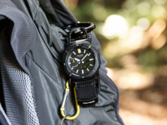 Casio Pro Trek PRJ-B001B-1 (bilden) använder ett band av paracord-typ. (Bildkälla: Casio)
