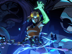 På bilden: Melinoë kastar en trollformel. (Bildkälla: Supergiant Games)