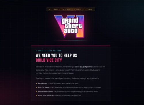 GTA 6 tidig tillgång bluff webbplats