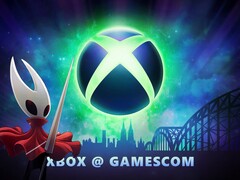 Xbox Gamescom 2025-banner med Hornet från Hollow Knight: Silksong (Bildkälla: Xbox Wire, Team Cherry med redigeringar)