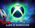 Xbox Gamescom 2025-banner med Hornet från Hollow Knight: Silksong (Bildkälla: Xbox Wire, Team Cherry med redigeringar)