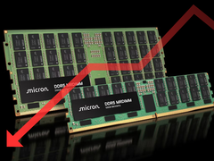Micron DDR5 DRAM-moduler (redigerad med Canva).