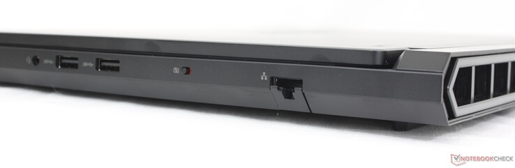 Höger: 3,5 mm headset, 2x USB-A 3.2 Gen. 1, kameraavstängning, RJ-45 (2,5 Gbps)