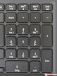 En numpad med standardtangenter.