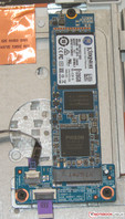 Datorn har en SSD i M.2-format.